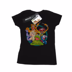 Disney Womens/Ladies The Muppets Group Circle Cotton T-Shirt - S, Black