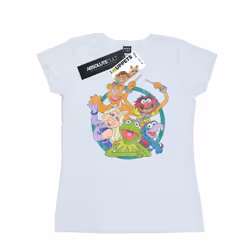 Disney Womens/Ladies The Muppets Group Circle Cotton T-Shirt - XL, White