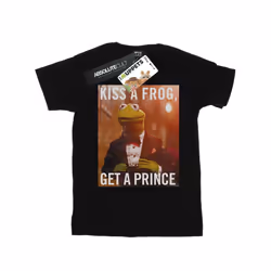 Disney Mens The Muppets Kiss A Frog Get A Prince T-Shirt - XL, Black