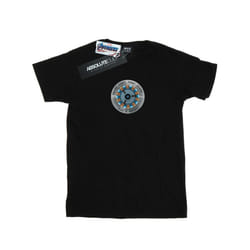 Marvel Mens Avengers Endgame Tony Stark Heart T-Shirt - S, Black