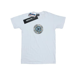 Marvel Mens Avengers Endgame Tony Stark Heart T-Shirt - XL, White