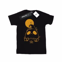 Disney Mens Nightmare Before Christmas Jack Skellington Cemetary T-Shirt - L, Black