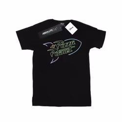 Disney Mens Toy Story Neon Pizza Planet T-Shirt - XXL, Black
