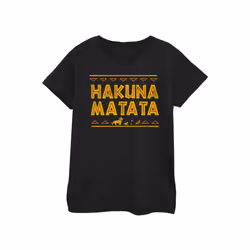 Disney Womens/Ladies The Lion King Hakuna Matata Cotton T-Shirt - S, Black