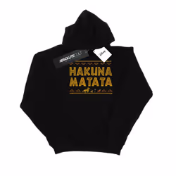 Disney Womens/Ladies The Lion King Hakuna Matata Hoodie - XXL, Black