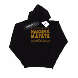 Disney Boys The Lion King Hakuna Matata Hoodie - 9-11 Years, Black