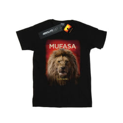 Disney Boys The Lion King Movie Mufasa Poster T-Shirt - 7-8 Years, Black