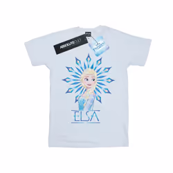 Disney Mens Frozen Elsa Snowflake T-Shirt - XXL, White