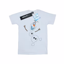 Disney Womens/Ladies Frozen Olaf Deconstructed Cotton Boyfriend T-Shirt - XXL, White