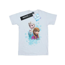 Disney Womens/Ladies Frozen Elsa And Anna Sisters Cotton Boyfriend T-Shirt - XXL, White