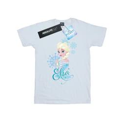 Disney Mens Frozen Elsa Snowflakes T-Shirt - M, White