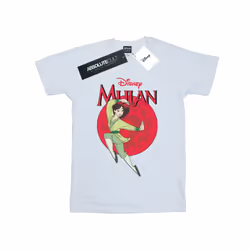 Disney Mens Mulan Dragon Circle T-Shirt - L, White