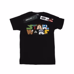 Star Wars Mens Character Logo T-Shirt - S, Black