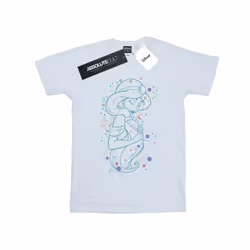 Disney Girls Aladdin Princess Jasmine Written In The Stars Cotton T-Shirt - 9-11 Years, White