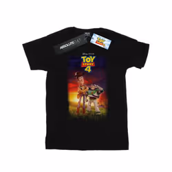 Disney Mens Toy Story 4 Buzz And Woody Poster T-Shirt - XXL, Black