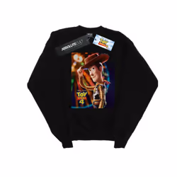 Disney Mens Toy Story 4 Woody Poster Sweatshirt - S, Black