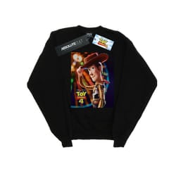 Disney Mens Toy Story 4 Woody Poster Sweatshirt - M, Black
