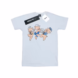 Disney Mens Three Little Pigs Having Fun T-Shirt - L, White