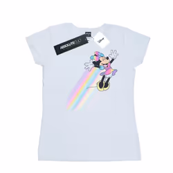 Disney Womens/Ladies Minnie Mouse Whoosh Cotton T-Shirt - XXL, White