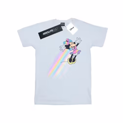 Disney Girls Minnie Mouse Whoosh Cotton T-Shirt - 9-11 Years, White
