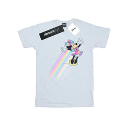 Disney Girls Minnie Mouse Whoosh Cotton T-Shirt - 9-11 Years, White