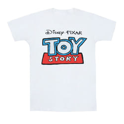 Disney Mens Toy Story Cartoon Logo T-Shirt - S, White
