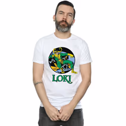 Marvel Mens Loki Throne T-Shirt - S, White