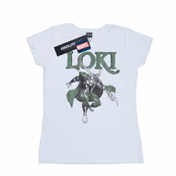 Marvel Womens/Ladies Loki Scepter Cotton T-Shirt - XXL, White