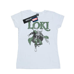 Marvel Womens/Ladies Loki Scepter Cotton T-Shirt - XXL, White