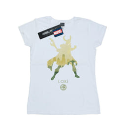 Marvel Womens/Ladies Loki Silhouette Cotton T-Shirt - S, White