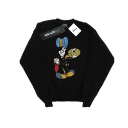 Disney Mens Pinocchio Jiminy Cricket Sweatshirt - M, Black