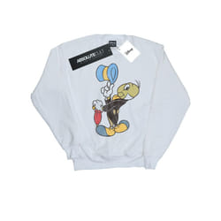 Disney Mens Pinocchio Jiminy Cricket Sweatshirt - XXL, White