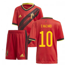 2020-2021 Belgium Home Adidas Mini Kit (E HAZARD 10) - 3-4 Years