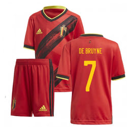 2020-2021 Belgium Home Adidas Mini Kit (DE BRUYNE 7) - 3-4 Years