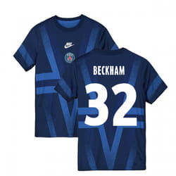 2019-2020 PSG Nike Pre-Match Training Shirt (Blue) (BECKHAM 32) - XL