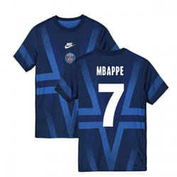 2019-2020 PSG Nike Pre-Match Training Shirt (Blue) (MBAPPE 7) - XL