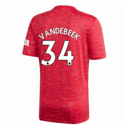 2020-2021 Man Utd Adidas Home Football Shirt (VAN DE BEEK 34) - XL