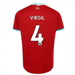 2020-2021 Liverpool Home Shirt (Kids) (VIRGIL 4) - SB