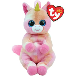 Ty OFFICIAL Skylar Pink And Orange Unicorn 6 Beanie Baby soft toy new