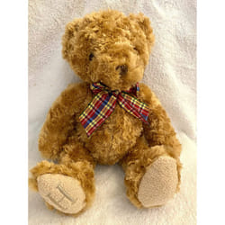 Duffy Bear soft plush doll toy with bow - 12"