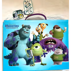 Monster university sulley 58 pc  kit colouring carry case set school