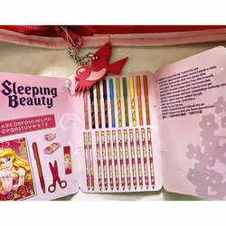 Sleeping Beauty Aurora Stationary Colour Artwork case Set 30 pc School