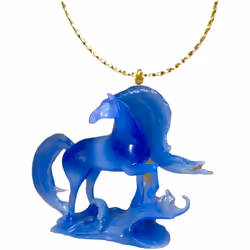 Nokk Blue Ice Elsa Horse PVC Ornament Figure Figurine 4 Charm