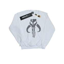 Star Wars Mens The Mandalorian Banther Skull Sweatshirt - L, White