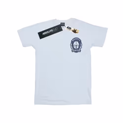 Star Wars Mens The Mandalorian Bounty Hunter Badge Breast Print T-Shirt - L, White