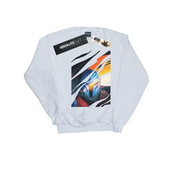 Star Wars Mens The Mandalorian Glare Sweatshirt - XL, White