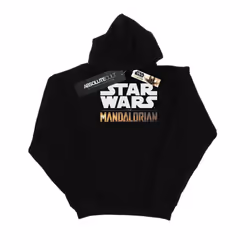 Star Wars Mens The Mandalorian Logo Hoodie - 3XL, Black