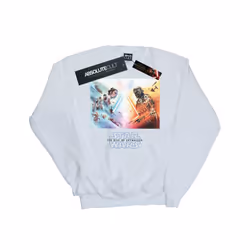 Star Wars: The Rise of Skywalker Boys Star Wars The Rise Of Skywalker Battle Poster Sweatshirt - 7-8 Years, White