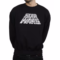 Star Wars: The Rise of Skywalker Mens Star Wars The Rise Of Skywalker Trooper Filled Logo Sweatshirt - XXL, Black