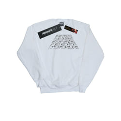 Star Wars: The Rise of Skywalker Mens Star Wars The Rise Of Skywalker Trooper Filled Logo Sweatshirt - XXL, White